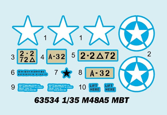 编号:63534 1/35 装甲车辆系列 M48A5主战坦克