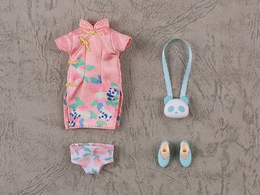 粘土娃 服装套组 裙装旗袍（熊猫/龙）