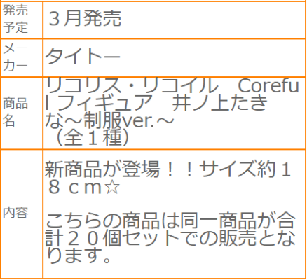 Coreful 莉可丽丝 井上泷奈~校服造型~