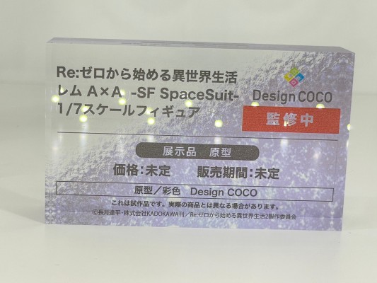 Re：从零开始的异世界生活 雷姆 A×A -科幻航天服-