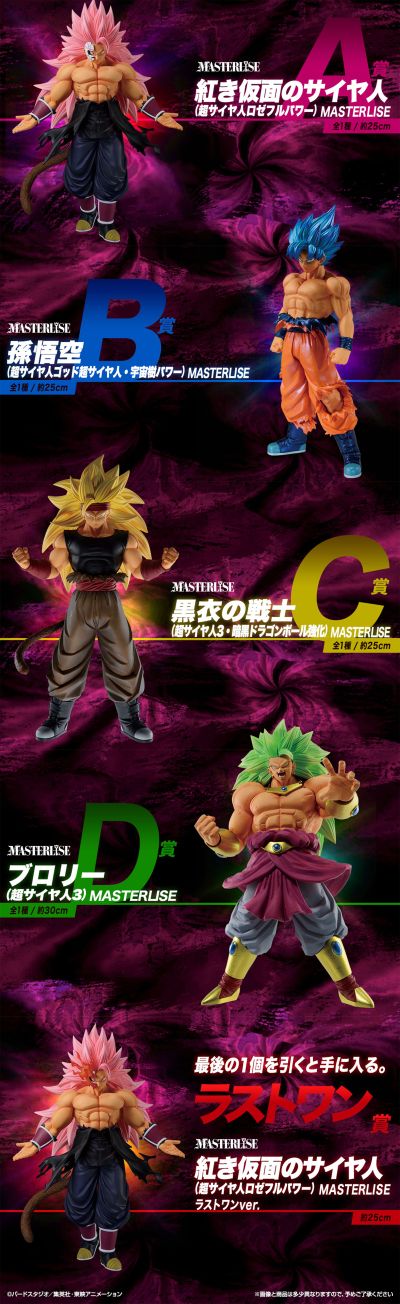 一番赏 超级龙珠英雄-第五任务 MASTERLISE C奖 黑衣战士（超级赛亚人3・黑暗龙珠强化）