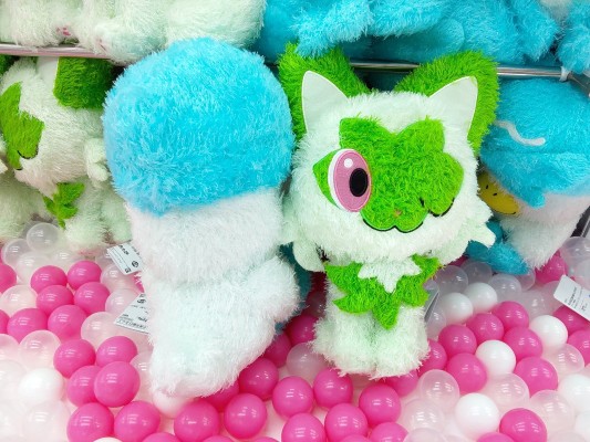 宝可梦毛绒玩偶 休闲时光 新叶喵 润水鸭