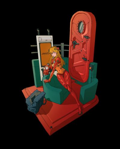 新世纪福音战士 正版收藏级雕像 式波·明日香·兰格雷