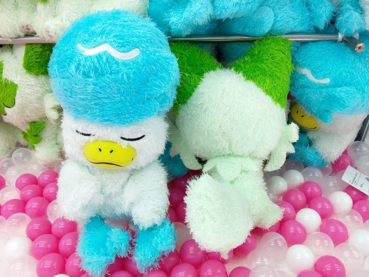 宝可梦毛绒玩偶 休闲时光 新叶喵 润水鸭