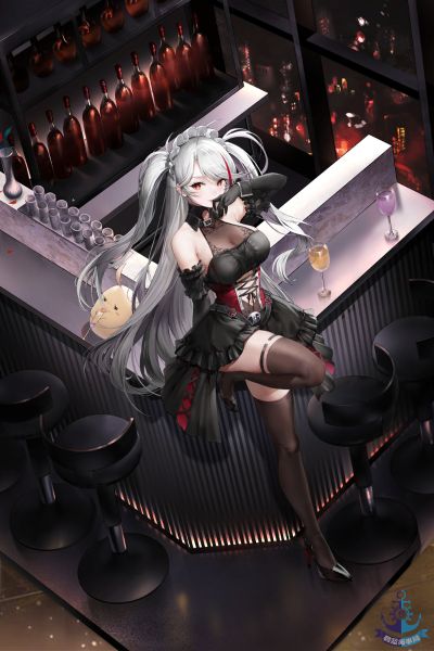 碧蓝航线 欧根亲王 沉醉于夜