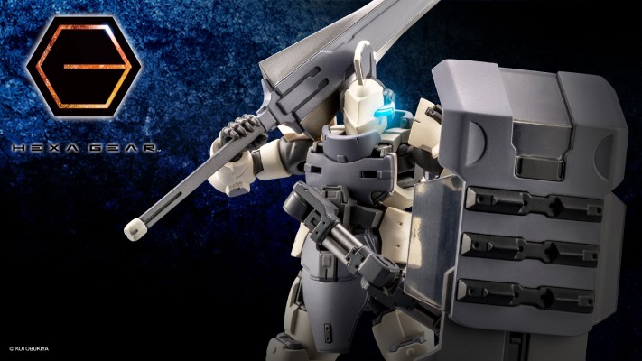 六角机牙 牙机将 装甲型：骑士 白色