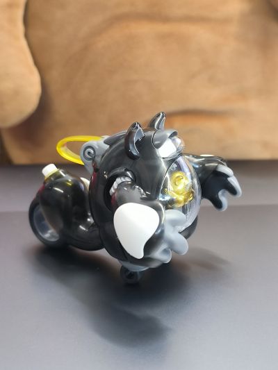 LUNCH BOX 小浣熊电车拼装模型 熊丸 黑丸