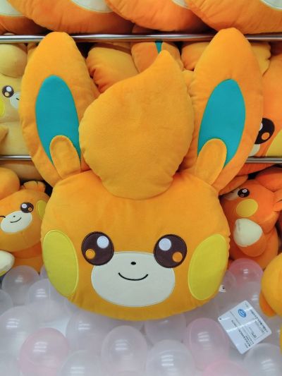 宝可梦毛绒玩偶 脸型靠垫 布拨