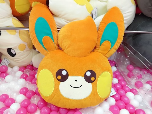 宝可梦毛绒玩偶 脸型靠垫 布拨