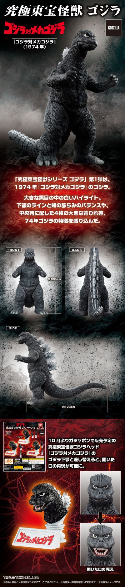 究极东宝怪兽 哥斯拉大战机械哥斯拉 哥斯拉 1974