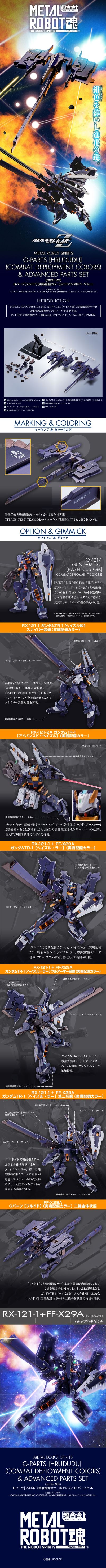 METAL ROBOT魂 ＜机动战士系列＞G组件［佛多德］（实战配色）+进阶配件包