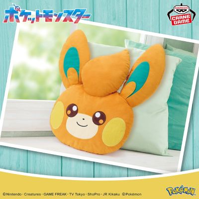 宝可梦毛绒玩偶 脸型靠垫 布拨