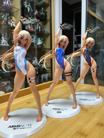 ARMS NOTE 游泳部的后辈 蓝色条纹泳装