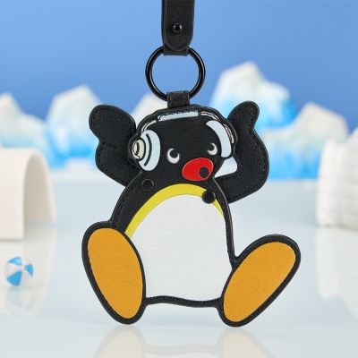 企鹅家族 PU钥匙扣挂件 听音乐/拿冰淇淋/摸屁屁