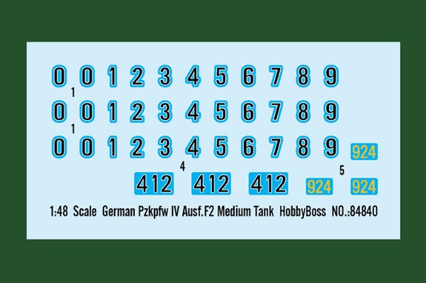 编号:84840 1/48 装甲车辆系列 德四号F2型中型坦克