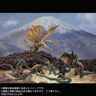 东宝大怪兽系列 怪兽总攻击 50周年纪念 怪兽11体套装