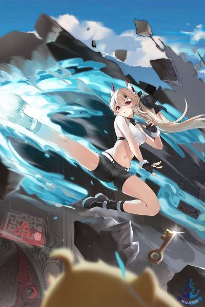 碧蓝航线 绫波 跃动飞踢！