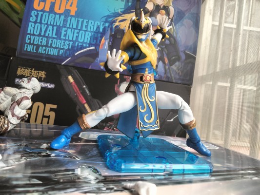 超凡收藏 超凡战队联名街头霸王 蓝衣战士-春丽