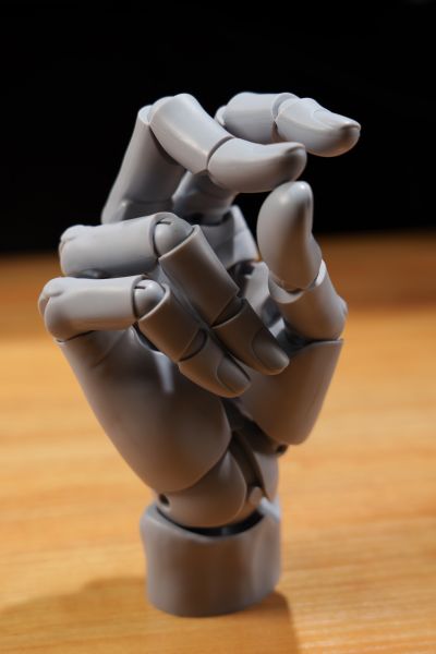 艺术参考工具 手部模型/右手 -灰色-