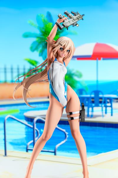 ARMS NOTE 游泳部的后辈 红色条纹泳装