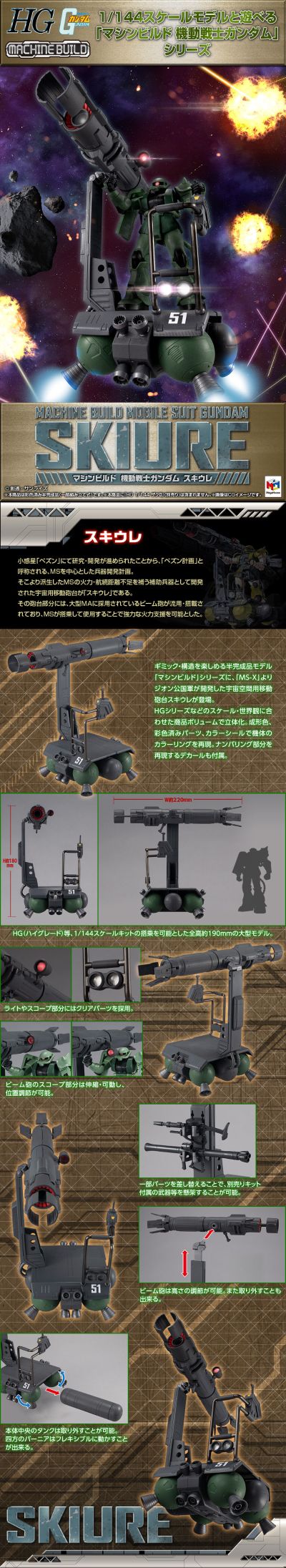 MACHINE BUILD 机动战士高达 太空炮台