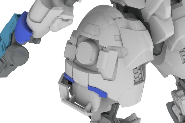 5inch Mechanism 特勤机甲队2 X-4+C(PDF-701) 装甲突击步兵