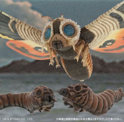 东宝大怪兽系列  魔斯拉大战哥斯拉 摩斯拉（1964）豪华套装