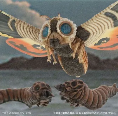 东宝大怪兽系列  魔斯拉大战哥斯拉 摩斯拉（1964）豪华套装