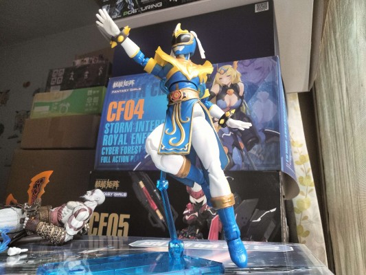 超凡收藏 超凡战队联名街头霸王 蓝衣战士-春丽