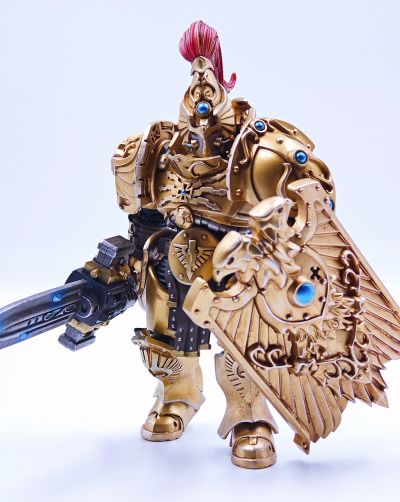 战锤40000 皇帝禁军 装备哨戒之刃和戍卫盾牌的禁军卫队