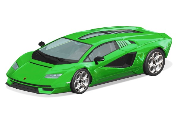 卡扣组合型套件 No.19-E 兰博基尼 COUNTACH LPI 800-4（绿色）