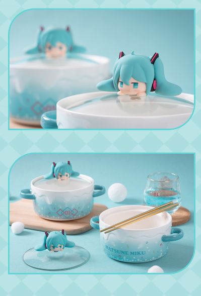初音未来 嘟嘟脸 双耳泡面碗套装