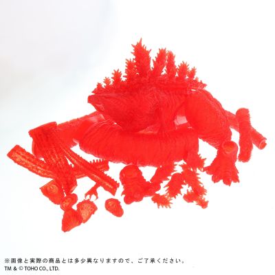 东宝30厘米系列 酒井祐司造型杰作 哥斯拉（2016）软胶拼装套件 透明红色版