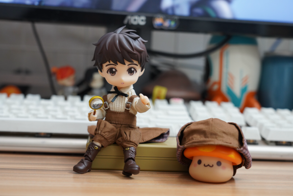 粘土娃 服装套组 侦探：Boy（灰/棕）