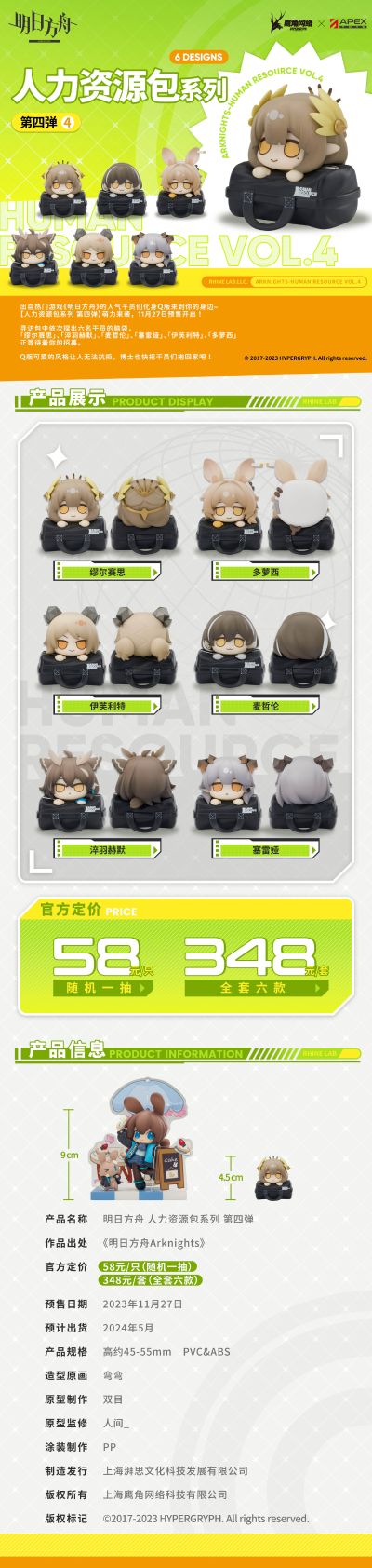 人力资源包系列 明日方舟 第四弹