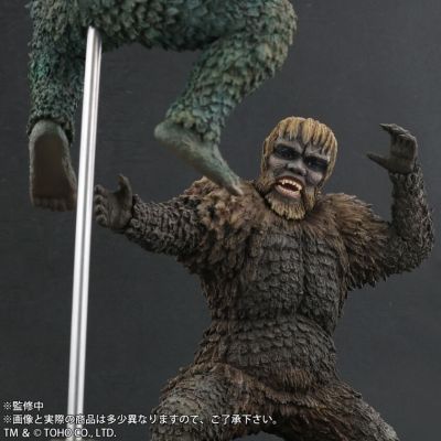 东宝大怪兽系列 科学怪人的怪兽 山达大战盖拉 软胶雕像