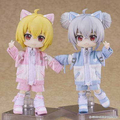 粘土娃 服装套组 次文化运动服（蓝色/粉色）