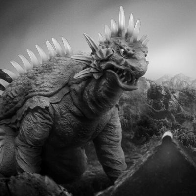东宝大怪兽系列 大怪兽巴朗（1958）黑白配色版