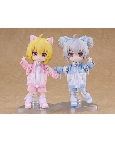 粘土娃 服装套组 次文化运动服（蓝色/粉色）