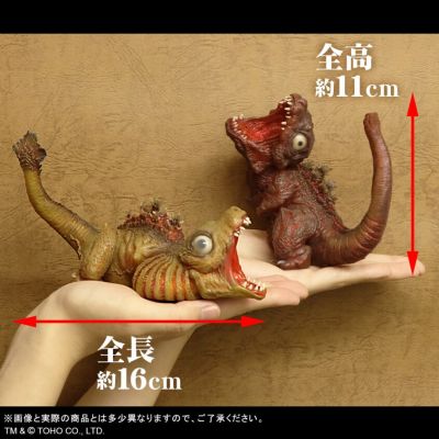 Q版拟真 新·哥斯拉 哥斯拉（2016）第二形态+第三形态 透明版 套装