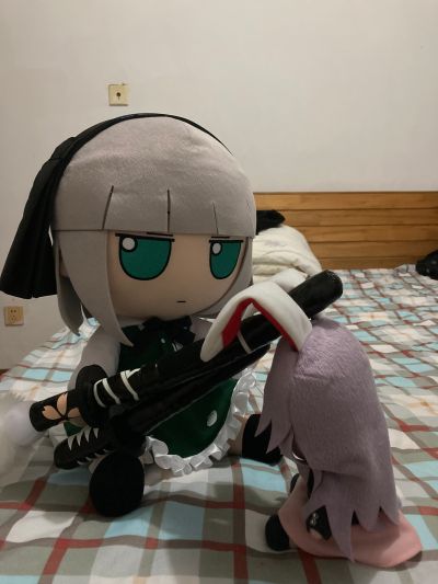 东方Project 布偶系列 魂魄妖梦 毛绒绒妖梦。 M尺寸