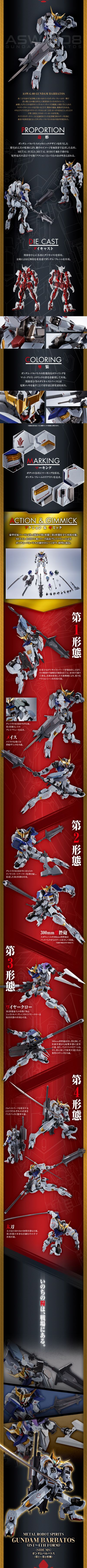 METAL ROBOT魂＜机动战士系列＞  巴巴托斯高达（第一至第四形态）