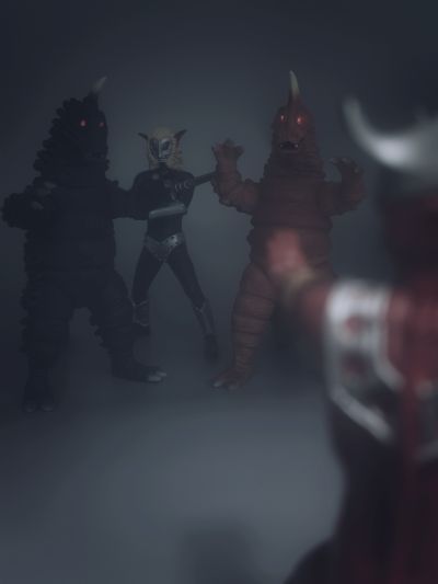 终极闪耀系列 雷欧奥特曼 布莱克基拉斯 雷德基拉斯