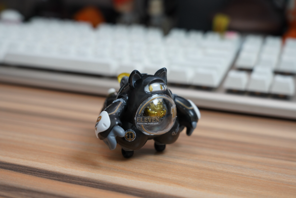 LUNCH BOX 小浣熊电车拼装模型 熊丸 黑丸