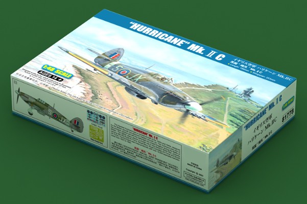 编号:81778 1/48 军用飞机系列 英国"飓风"Mk.ⅡC