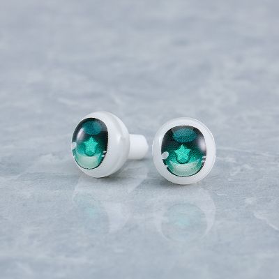 粘土娃 娃眼（海军蓝/粉红心/湖绿星）