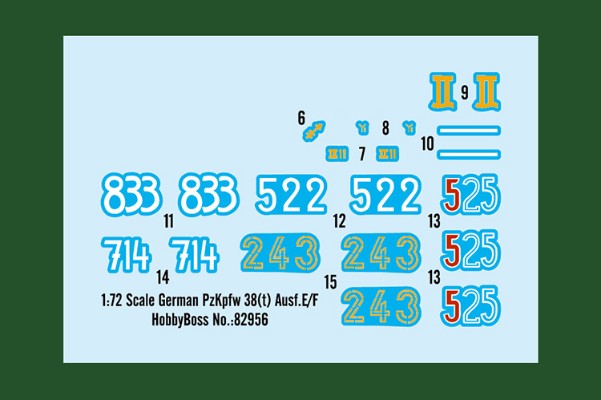 编号:82956 1/72 装甲车辆系列 德Pz.Kpfw. 38(t) Ausf.E/F坦克