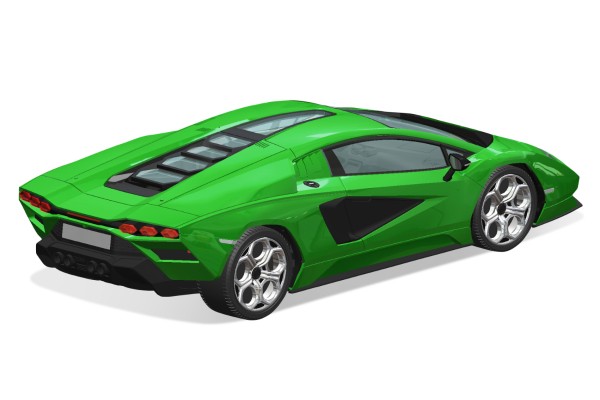 卡扣组合型套件 No.19-E 兰博基尼 COUNTACH LPI 800-4（绿色）