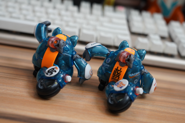 LUNCH BOX 小浣熊电车拼装模型 熊丸 宝石蓝