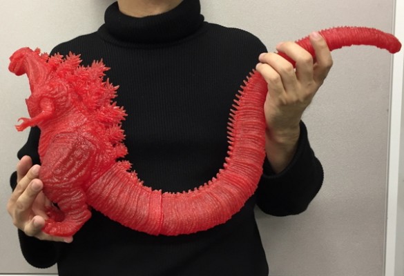 东宝大怪兽系列 新·哥斯拉 哥斯拉2016 红色透明版